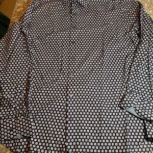 Bugatchi Uomo Button Up Shirt Classic Fit Mens Size XXL
